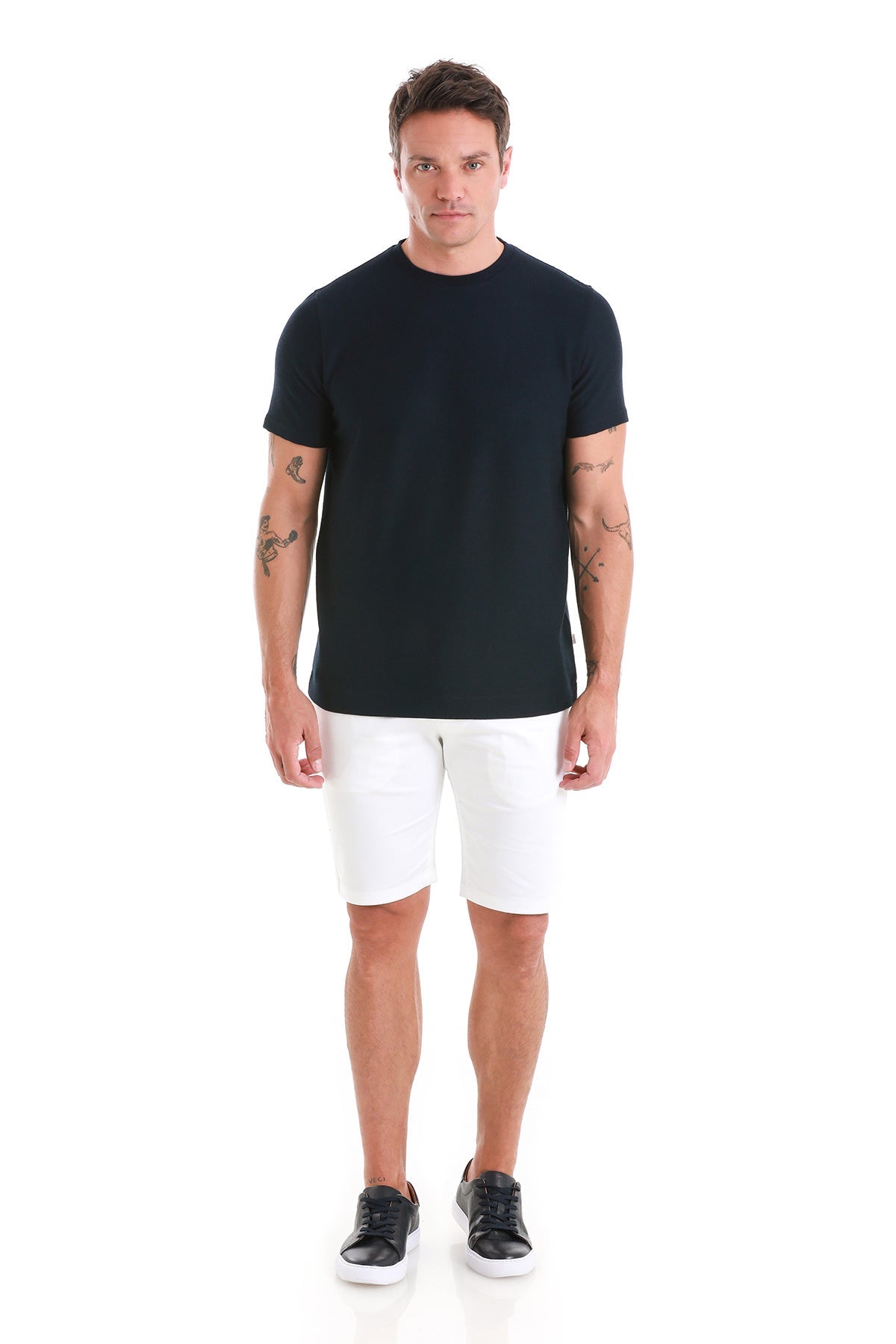 Regular Fit Navy Crewneck T-Shirt
