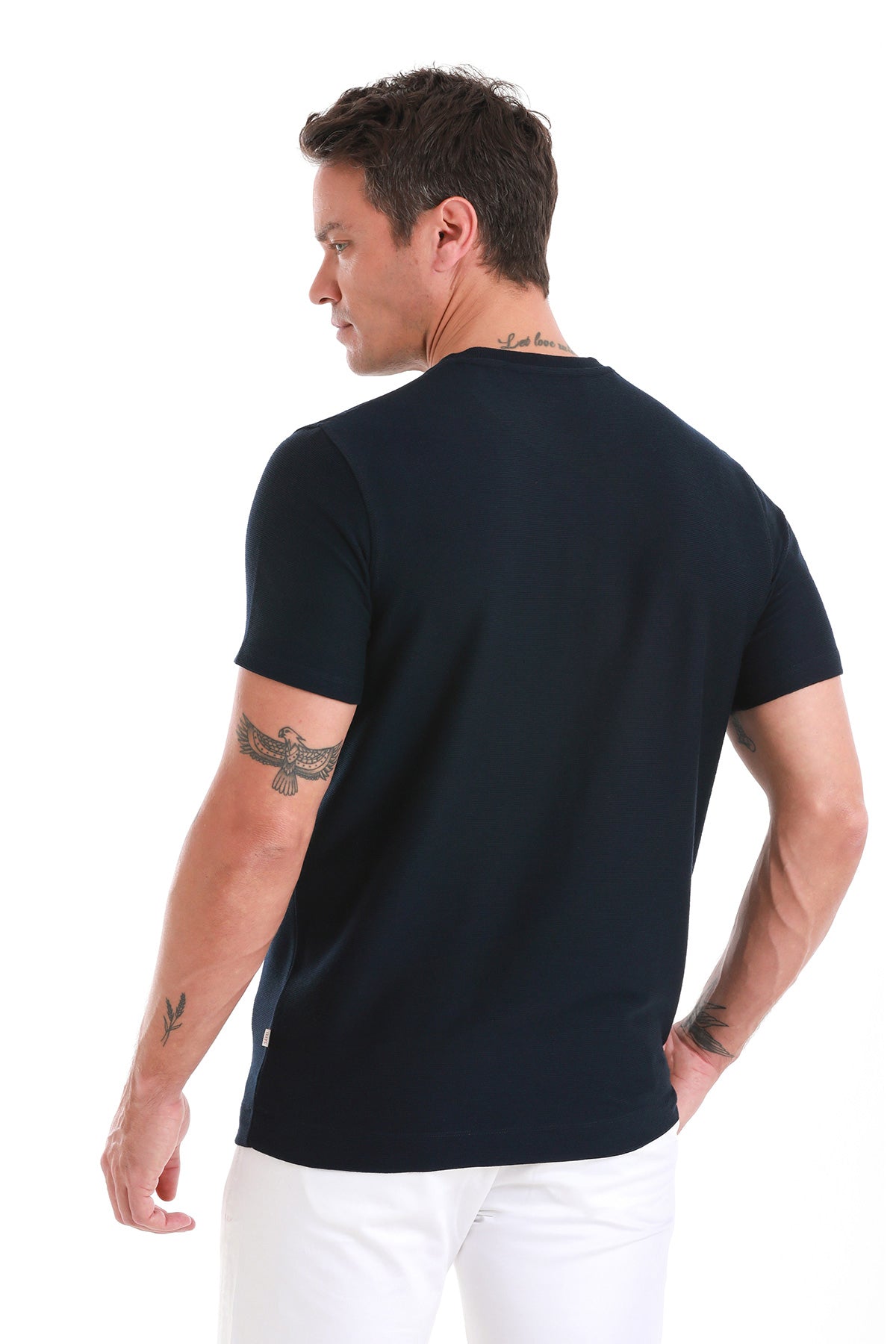 Regular Fit Navy Crewneck T-Shirt