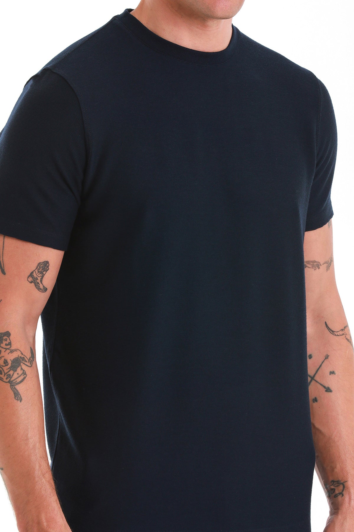 Regular Fit Navy Crewneck T-Shirt