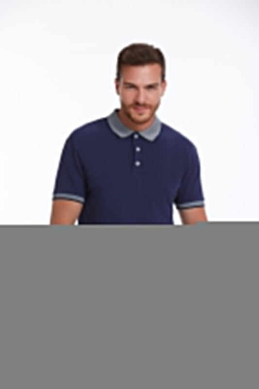 Regular Fit Navy Basic 100% Cotton Polo T-Shirt